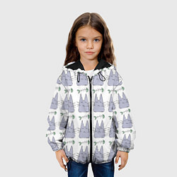 Куртка с капюшоном детская Кот каваий, цвет: 3D-черный — фото 2