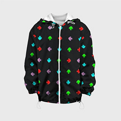 Куртка с капюшоном детская Friday night funky arrows, цвет: 3D-белый