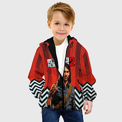 Куртка с капюшоном детская Бандит дикого запада RDR 2, цвет: 3D-черный — фото 2