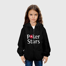 Куртка с капюшоном детская Poker Stars, цвет: 3D-черный — фото 2