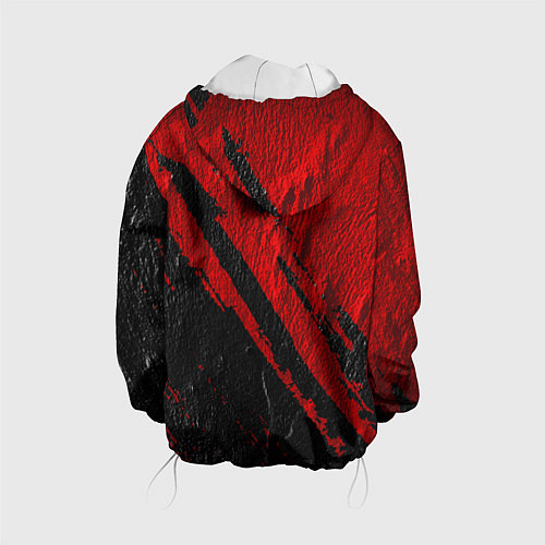 Детская куртка Красное чёрное 3D / 3D-Белый – фото 2