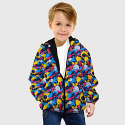 Куртка с капюшоном детская Боулинг, цвет: 3D-черный — фото 2