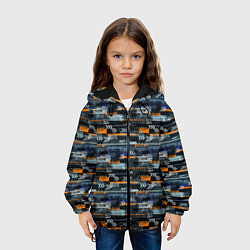Куртка с капюшоном детская Экстрим, цвет: 3D-черный — фото 2