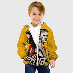 Куртка с капюшоном детская Бойцовский Клуб Три личности, цвет: 3D-белый — фото 2