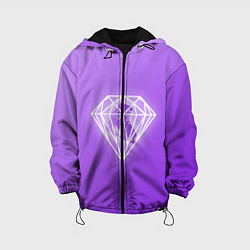 Куртка с капюшоном детская 50 Shades Of Skaters violet, цвет: 3D-черный