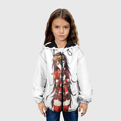 Куртка с капюшоном детская Эмбер из Genshin Impact, цвет: 3D-черный — фото 2