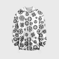 Детская куртка Черно-белый геометрический узор