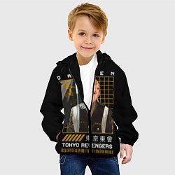 Куртка с капюшоном детская Дракен Тосва Кэн рюгудзи, цвет: 3D-черный — фото 2