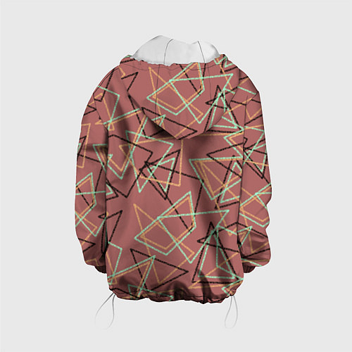 Детская куртка Террактовый геометрический / 3D-Белый – фото 2