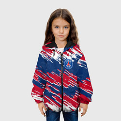 Куртка с капюшоном детская ФК ПСЖ PARIS SAINT GERMAIN, цвет: 3D-черный — фото 2