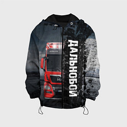 Куртка с капюшоном детская Дальнобой Red Truck, цвет: 3D-черный