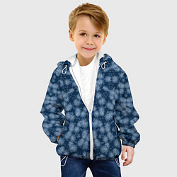 Куртка с капюшоном детская Модный абстрактный узор, цвет: 3D-белый — фото 2