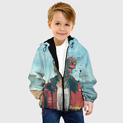 Куртка с капюшоном детская Обложка Logic, цвет: 3D-черный — фото 2