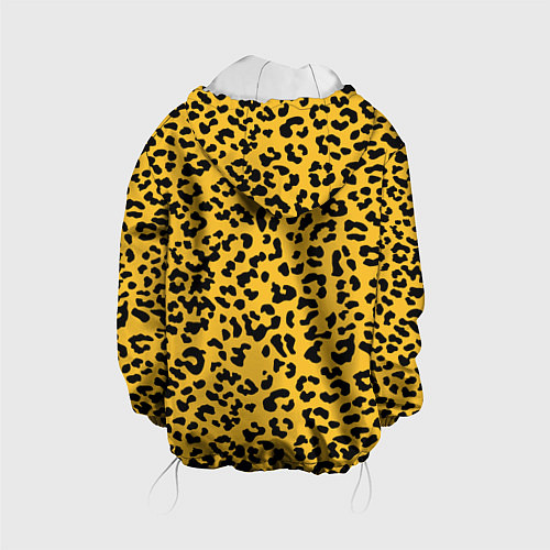 Детская куртка Леопард желтый / 3D-Белый – фото 2
