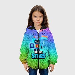 Куртка с капюшоном детская ЭШ Ash Brawl Stars, цвет: 3D-черный — фото 2