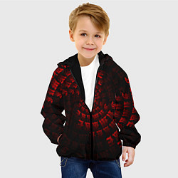 Куртка с капюшоном детская Fumrre red, цвет: 3D-черный — фото 2