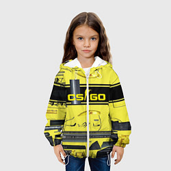 Куртка с капюшоном детская CS GO YELLOW SKIN, цвет: 3D-белый — фото 2