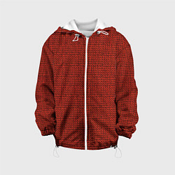 Куртка с капюшоном детская Красная вязь, цвет: 3D-белый