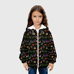 Куртка с капюшоном детская Звериный Взгляд, цвет: 3D-белый — фото 2