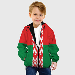 Куртка с капюшоном детская Белоруссия, цвет: 3D-черный — фото 2