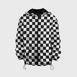 Куртка с капюшоном детская Шахматист, цвет: 3D-черный