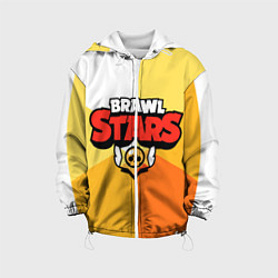 Куртка с капюшоном детская BRAWL STARS - БРАВЛ СТАРС, цвет: 3D-белый