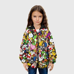 Куртка с капюшоном детская Mario ALLSTARS, цвет: 3D-черный — фото 2