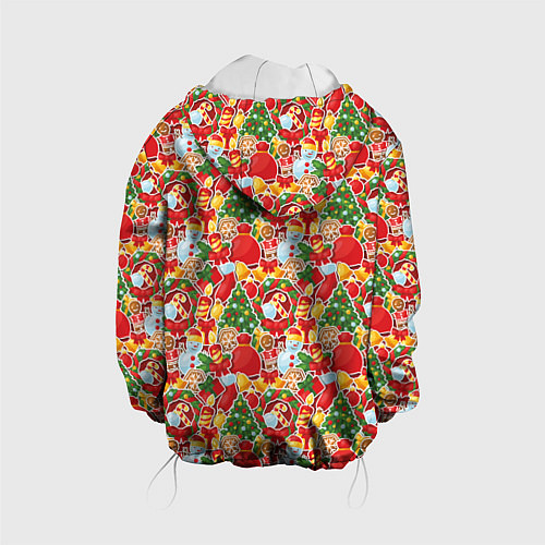 Детская куртка Merry Christmas символика / 3D-Белый – фото 2