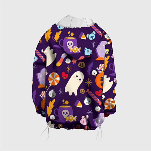 Детская куртка HALLOWEEN BTS BT21 PATTERN БТ21 БТС ХЕЛЛОУИН / 3D-Белый – фото 2