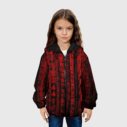 Куртка с капюшоном детская КРАСНАЯ МАТРИЦА, цвет: 3D-черный — фото 2