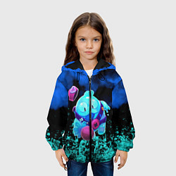 Куртка с капюшоном детская BRAWL STARS SQUEAK: СКВИК, цвет: 3D-черный — фото 2