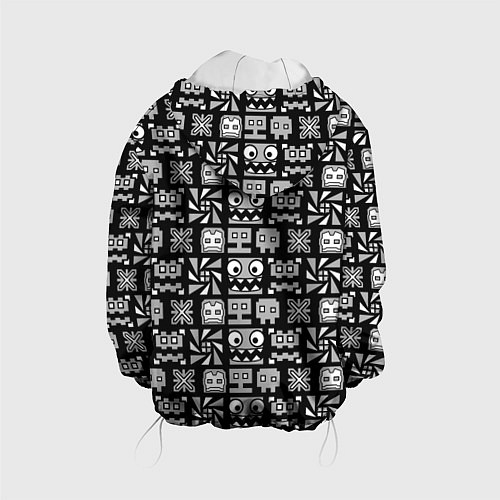 Детская куртка Geometry Dash Cubes / 3D-Белый – фото 2