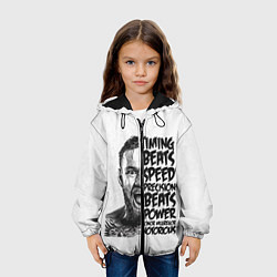 Куртка с капюшоном детская Timing beats speed precision beats power, цвет: 3D-черный — фото 2