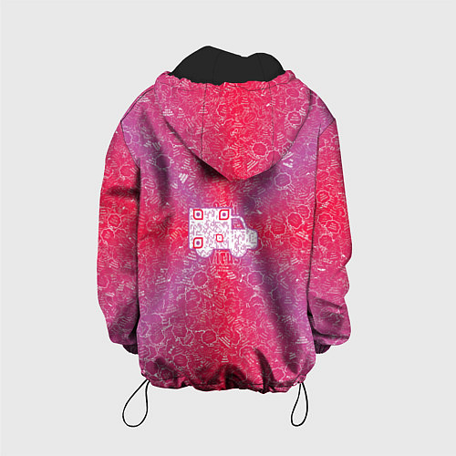 Детская куртка Грузовик на фоне АПВ 8 2 5 3 / 3D-Черный – фото 2