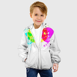 Куртка с капюшоном детская Призраки Хэллоуина полиэстер, цвет: 3D-белый — фото 2