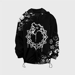Куртка с капюшоном детская 7 СМЕРТНЫХ ГРЕХОВ МЕЛОДИАС СИМВОЛ ДРАКОН, цвет: 3D-черный