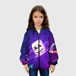Куртка с капюшоном детская МАРШМЕЛЛО В КОСМОСЕ MARSHMELLO MUSIC SPACE, цвет: 3D-черный — фото 2