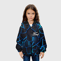 Куртка с капюшоном детская Ford 3D плиты с подсветкой, цвет: 3D-черный — фото 2