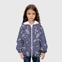 Куртка с капюшоном детская Зимняя абстракция, цвет: 3D-белый — фото 2