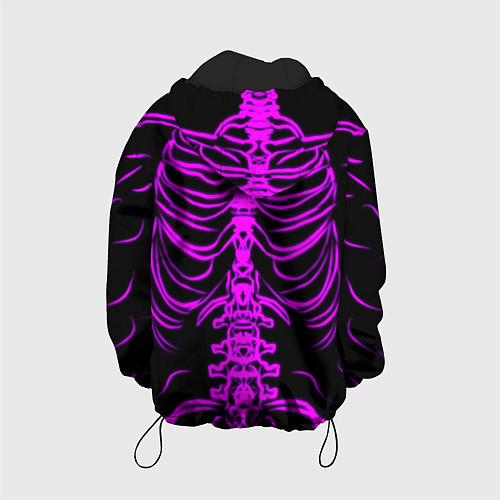 Детская куртка Розовые кости / 3D-Черный – фото 2