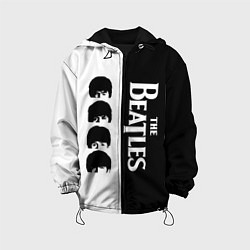 Куртка с капюшоном детская The Beatles черно - белый партер, цвет: 3D-черный