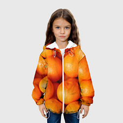 Куртка с капюшоном детская Мандаринчик чик, цвет: 3D-белый — фото 2
