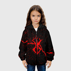 Куртка с капюшоном детская Berserk: Трещена, цвет: 3D-черный — фото 2