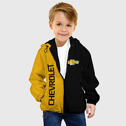 Куртка с капюшоном детская Шевроле Авто, цвет: 3D-черный — фото 2
