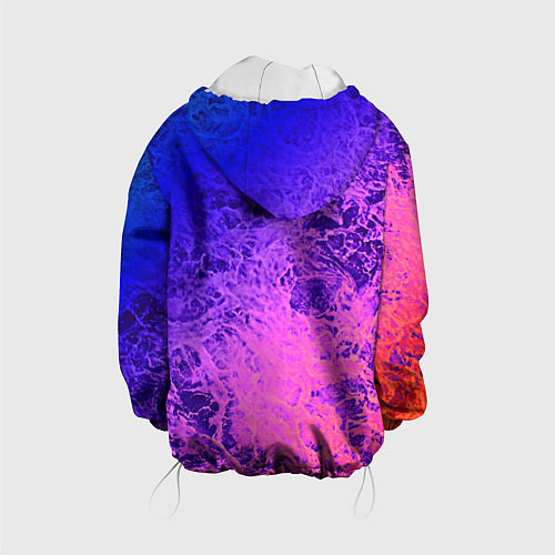 Детская куртка Абстрактный пурпурно-синий / 3D-Белый – фото 2