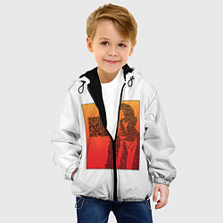 Куртка с капюшоном детская QR Маяковский, цвет: 3D-черный — фото 2