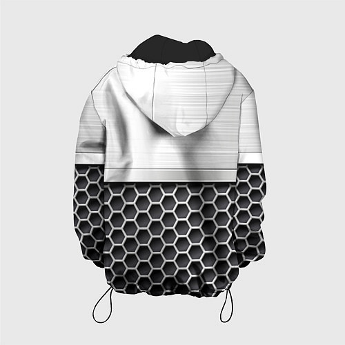 Детская куртка HONDA Стальная решетка / 3D-Черный – фото 2