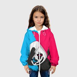 Куртка с капюшоном детская New Marshmello, цвет: 3D-белый — фото 2