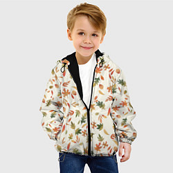 Куртка с капюшоном детская Тёплая осень, цвет: 3D-черный — фото 2