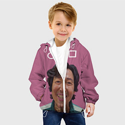 Куртка с капюшоном детская Сон Ки Хун Спина, цвет: 3D-белый — фото 2